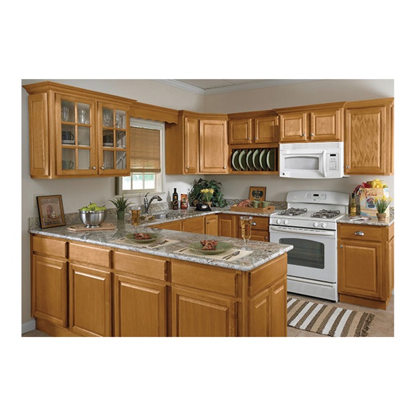 Sunco Randolph W3018RT-B-SC Kitchen Cabinet, 18 in OAW, 12 in OAD, 30 in OAH, Wood, Amber, 2-Door - 2