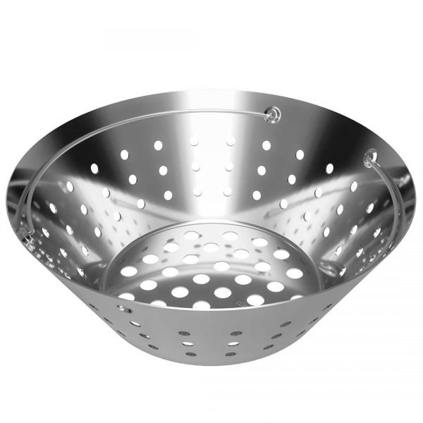 Big Green Egg Stainless Steel Fire Bowl Fits Large Egg 122674 