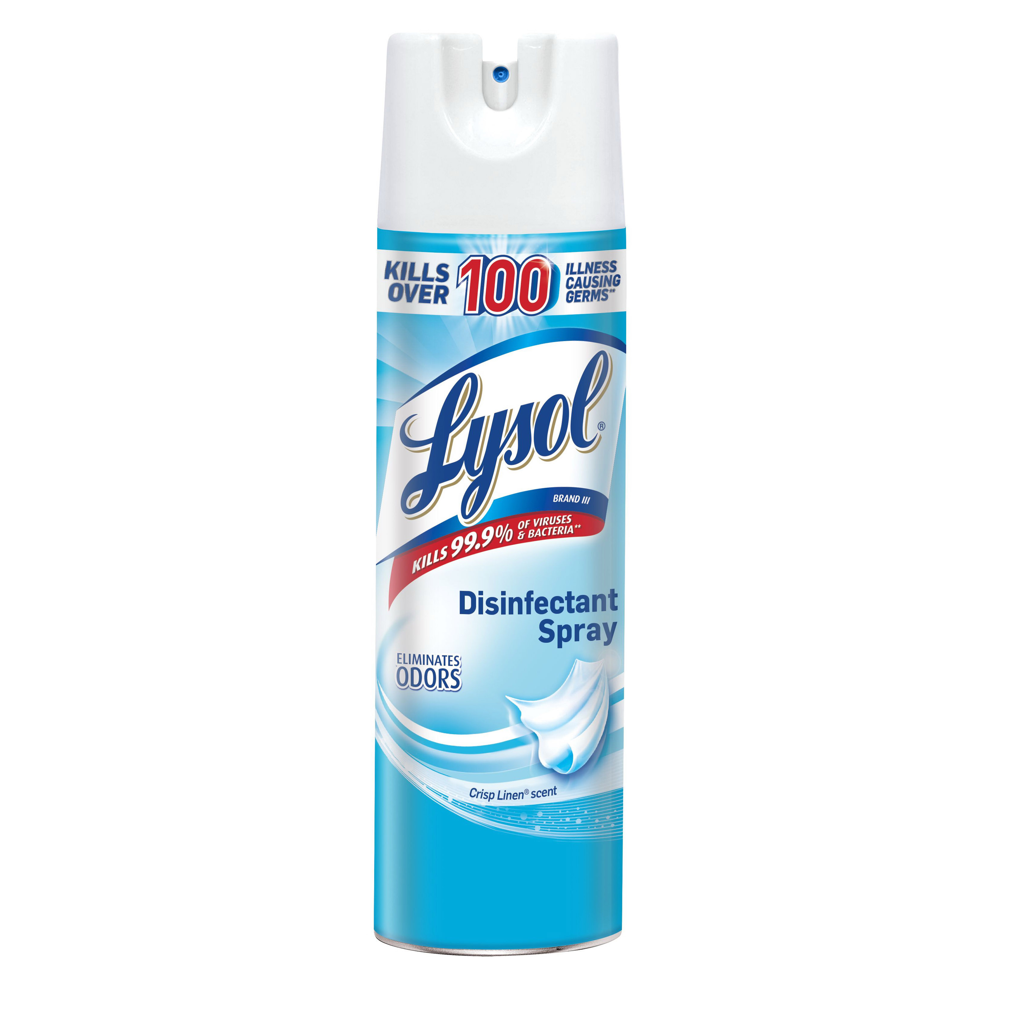74828 Disinfectant, 19 oz, Liquid, Crisp Linen, Clear/Water White