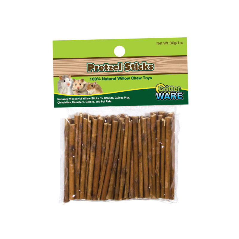 Ware 03152 Pretzel Stick, Chinchillas, Gerbils, Guinea Pigs, Hamsters, Pet Rats, Rabbits, 1 oz Pack