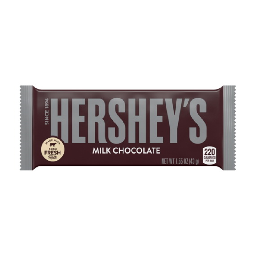 Hershey's 209-00350 Chocolate Candy, Milk Chocolate, 1.55 oz