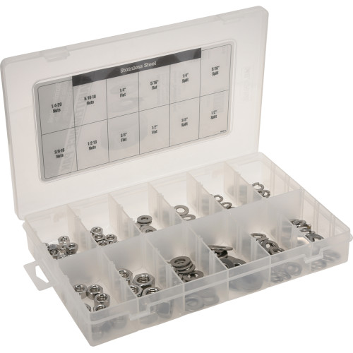 Maintenance PAK Series Nut and Washer Assortment, Hillman, Stainless steel, 210-Piece - 2