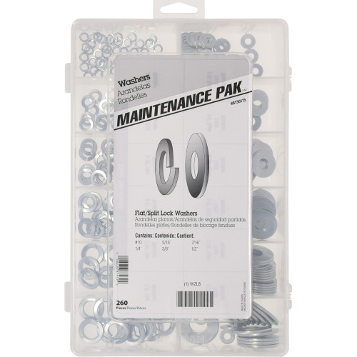 Maintenance PAK Series Washer Assortment, Hillman, Zinc, 310-Piece - 3