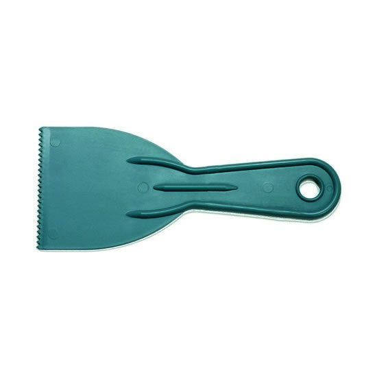 ALLWAY DS30V Adhesive Spreader, Notched Blade, Plastic Blade, Plastic Handle, 3 in OAL