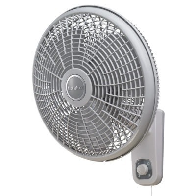 M16900 Oscillating Wall Mount Fan, 120 V, 16 in Dia Blade, 3-Blade, 3-Speed, Gray/White