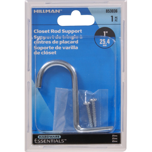 Hardware Essentials 853036 Closet Rod Center Support, Steel