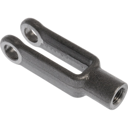 967120 Yoke End, 3/8-24 Thread, Steel, Galvanized, Fine Thread