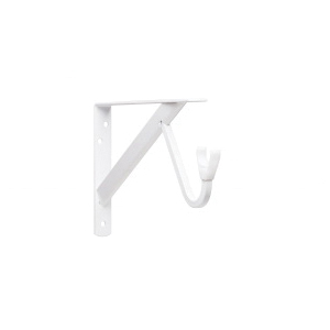 John Sterling Closet-Pro HD RP-0495-BN Shelf and Rod Bracket, 1000 lb, 12 in L, 8 in H, Steel, Brushed Nickel