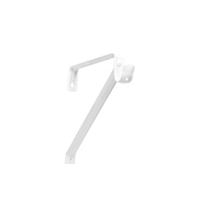 John Sterling Closet-Pro RP-0042-BWT Shelf and Rod Bracket, 300 lb, 8 in H, Steel, Powder-Coated