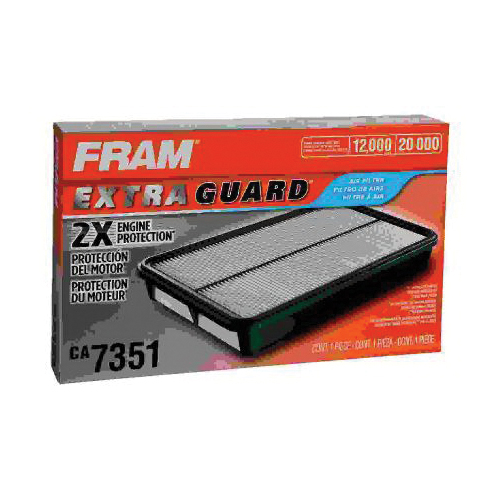 Fram Extra Guard CA7351 Air Filter, 12.203 in L x 7.296 in W x 1.688 in H Dimensions