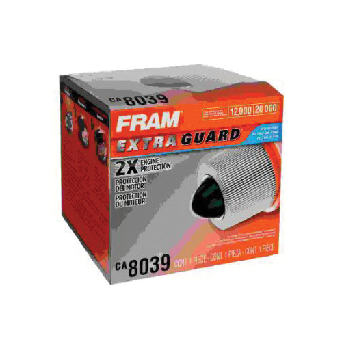 Fram Extra Guard CA8039 Air Filter, 4.39 in ID x 8.156 in OD x 7.875 in H Dimensions