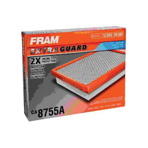 Fram Extra Guard CA8755A Air Filter, 12.297 in L x 9.719 in W x 2.359 in H Dimensions