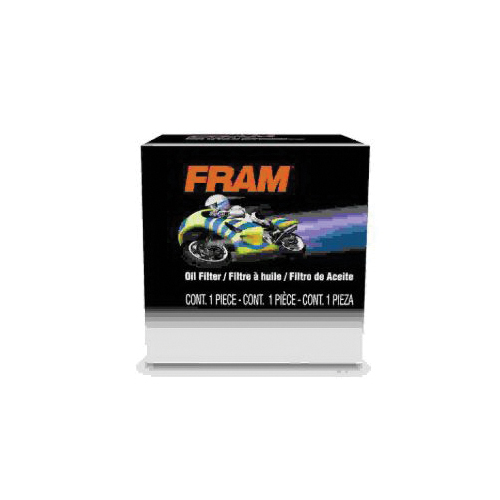 Fram CH6015 Motorcycle Lube Cartridge, Cellulose, Synthetic Fiber Filter Media, 0.469 in ID x 1.969 in OD x 1.484 in H