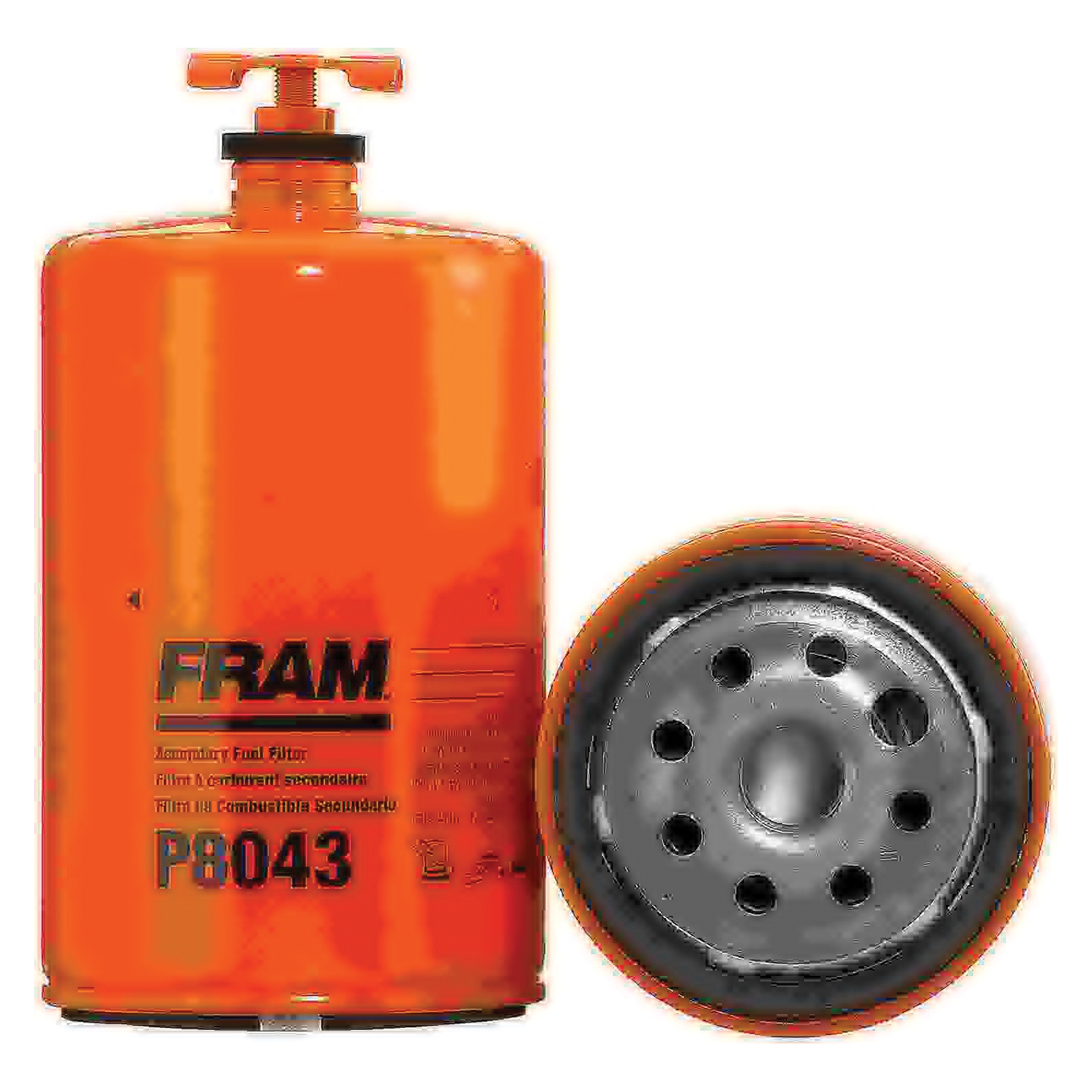 Fram P8043 Secondary Spin-On Fuel Filter, 16 mm Connection