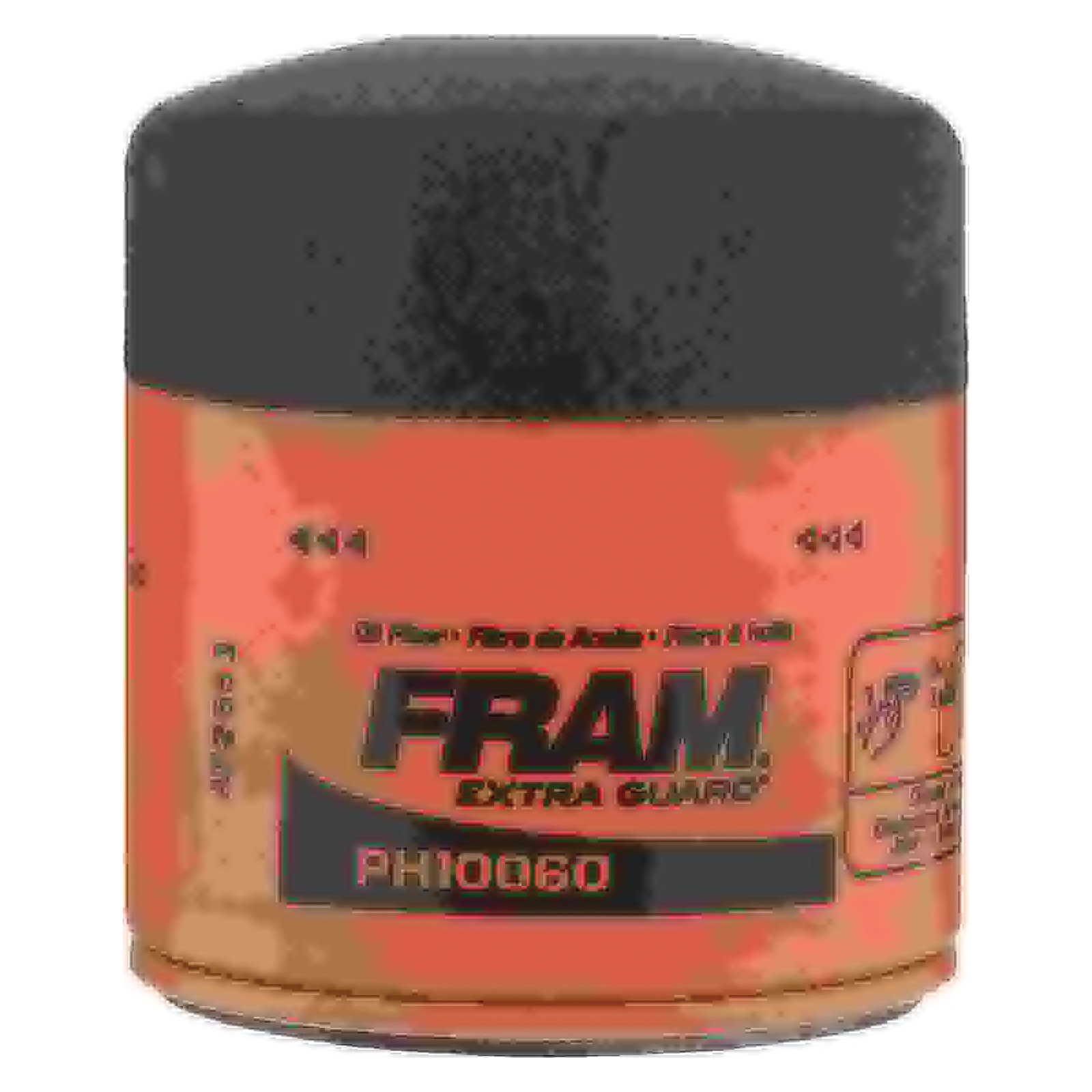 Fram Extra Guard PH10060 Spin-On Oil Filter, 22 mm Connection, Fibers, Resin Filter Media, 3 in OD x 3.33 in H