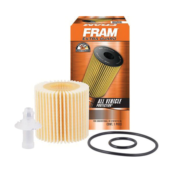 Fram Extra Guard CH9972 Cartridge Oil Filter, Fibers, Resin Filter Media, 1.1 in ID x 2.76 in OD x 2.64 in H