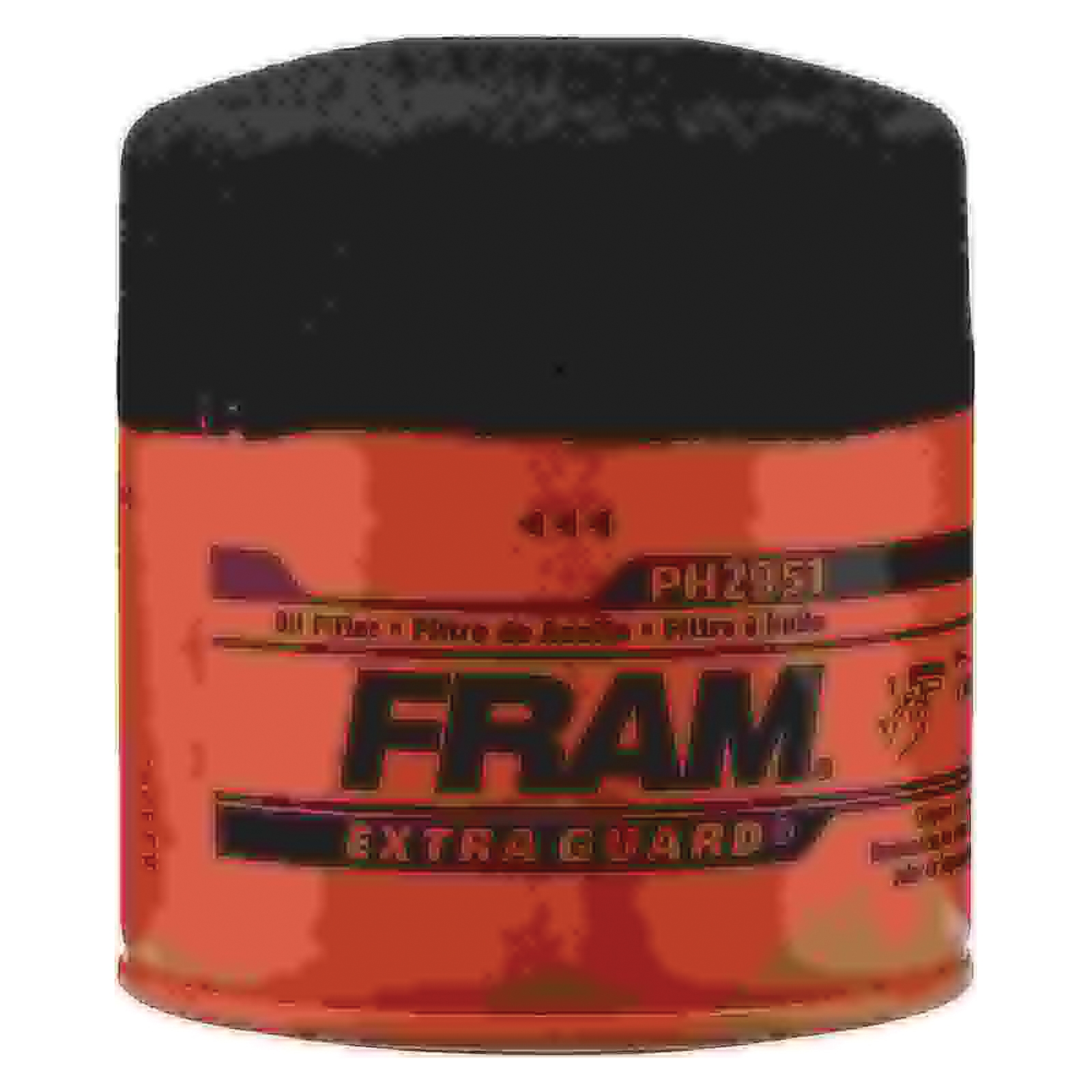Fram Extra Guard PH2951 Spin-On Oil Filter, 3/4-16 Connection, Fibers, Resin Filter Media, 3.016 in OD x 3.359 in H