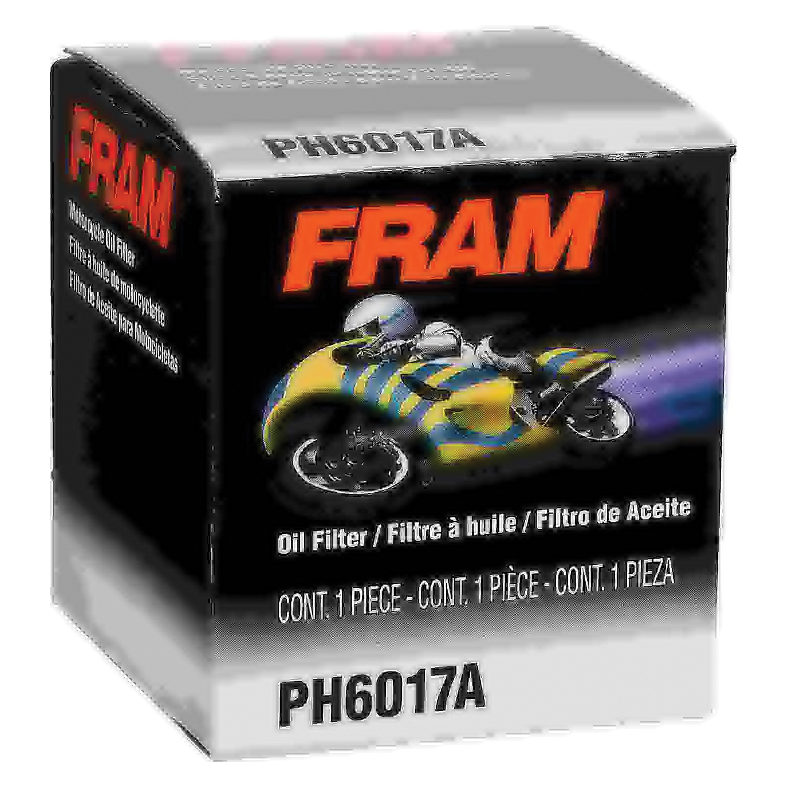 Fram PH6017A Full Flow Spin-On Oil Filter, 20 mm Connection, 2.67 in OD x 2.57 in H