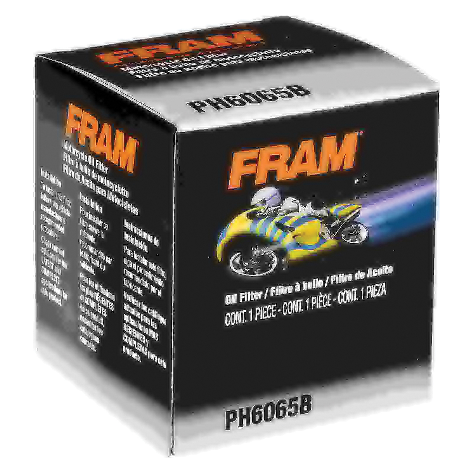 Fram PH6065B Full Flow Spin-On Oil Filter, 3/4-16 Connection, 2.994 in OD x 3.625 in H