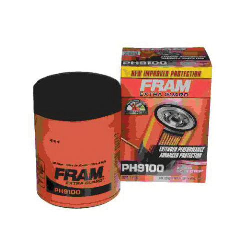 Fram Extra Guard PH9100 Spin-On Oil Filter, 13/16-16 Connection, Fibers, Resin Filter Media, 3.66 in OD x 5.094 in H