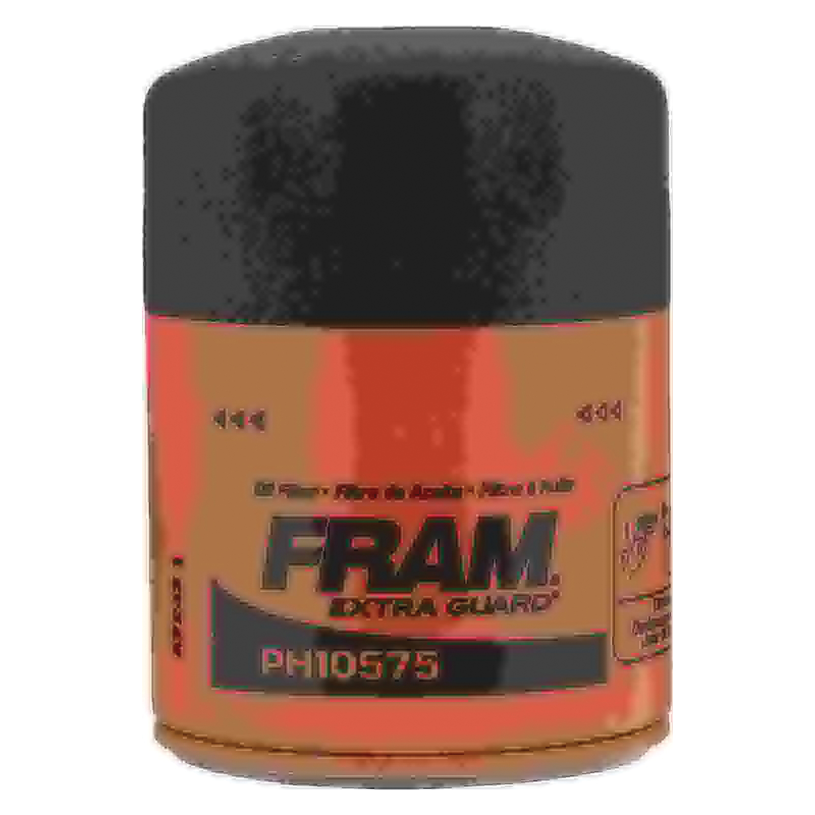 Fram Extra Guard PH10575 Spin-On Oil Filter, 22 mm Connection, Fibers, Resin Filter Media, 2.984 in OD x 4.06 in H