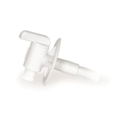 CAMCO 22223 Drain Valve with Lanyard, Plastic, White, For: 1/2 or 3/4 in Vinyl Tubing - 1