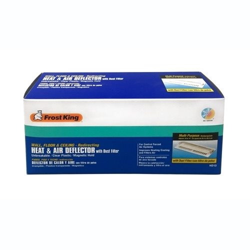 Frost King HD11 Heat/Air Deflector, 15 to 25 in W, Plastic, Clear
