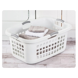 Sterilite 2 Bushel Ultra™ Laundry Basket Plastic, Cement