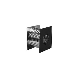 Selkirk 244460 Pellet Pipe Wall Thimble, 4 in Dia x 12-1/2 in H Dimensions, Stainless Steel, Galvanized