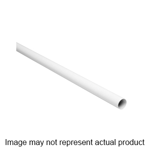 Closet Pole, Knape & Vogt, 1-1/4 in Dia, 48 in L, Steel, Chrome - 1