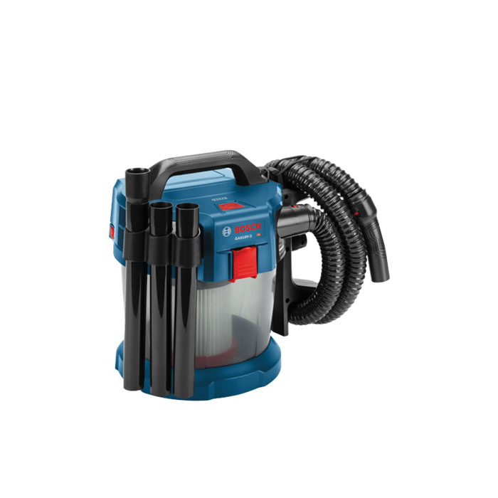 Bosch GAS18V-3N Vacuum Cleaner, 2.6 gal Vacuum, 51 cfm Air, 18 V Battery, Lithium-Ion Battery, 6 Ah