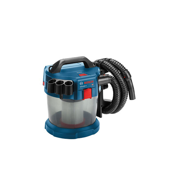 Bosch GAS18V-3N Vacuum Cleaner, 2.6 gal Vacuum, 51 cfm Air, 18 V Battery, Lithium-Ion Battery, 6 Ah