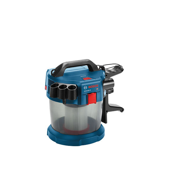 Bosch GAS18V-3N Vacuum Cleaner, 2.6 gal Vacuum, 51 cfm Air, 18 V Battery, Lithium-Ion Battery, 6 Ah