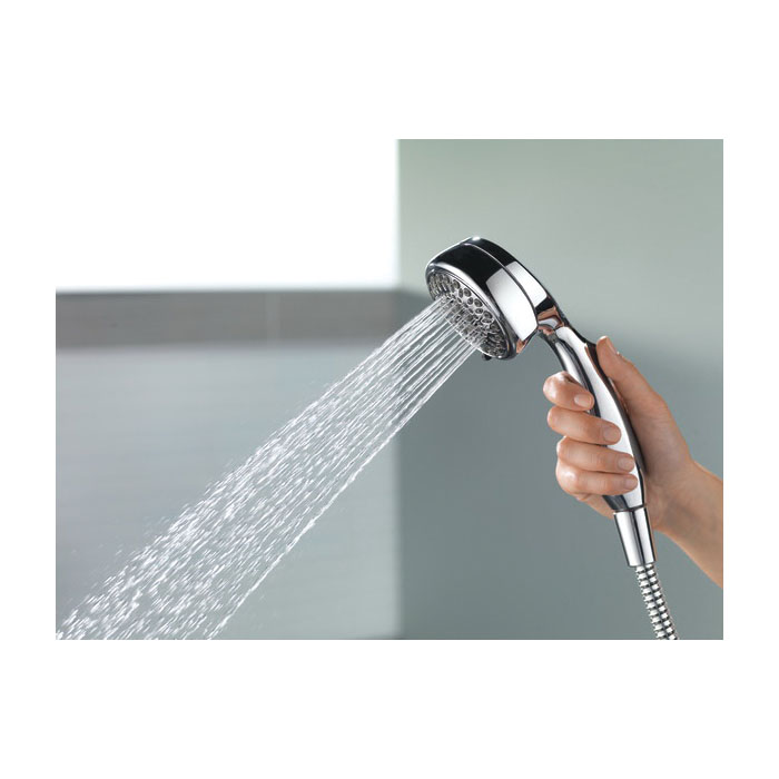 DELTA 75700SN Hand Shower, 1/2 in Connection, 2.5 gpm, 7-Spray Function, Satin Nickel, 6 ft L Hose - 2
