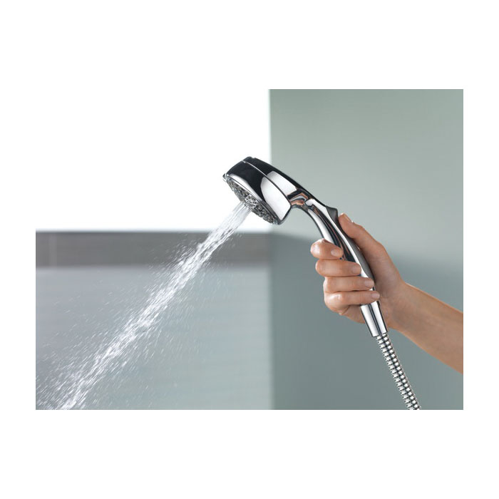 DELTA 75700SN Hand Shower, 1/2 in Connection, 2.5 gpm, 7-Spray Function, Satin Nickel, 6 ft L Hose - 3