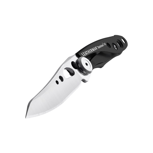 Leatherman SKELETOOL KB Series 832385 Knife, Black Handle, 2.6 in L Blade, Aluminum/Stainless Steel Blade, 3.45 in OAL - 3