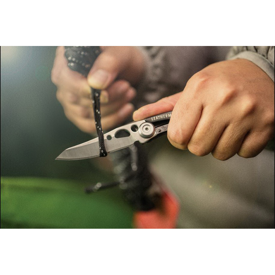Leatherman SKELETOOL KB Series 832385 Knife, Black Handle, 2.6 in L Blade, Aluminum/Stainless Steel Blade, 3.45 in OAL - 5