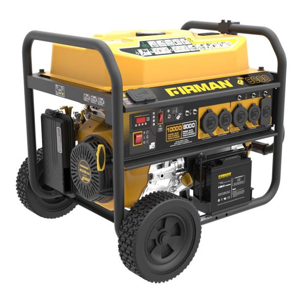 Firman Performance Series P08003 Generator, 20 to 30 A, 120/240 VAC, Gasoline, 8 gal Tank, 12 hr Run Time