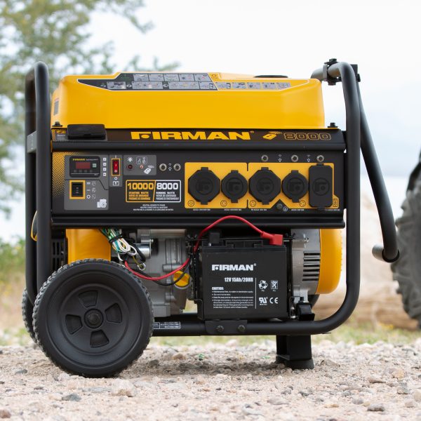 Firman Performance Series P08003 Generator, 20 to 30 A, 120/240 VAC, Gasoline, 8 gal Tank, 12 hr Run Time