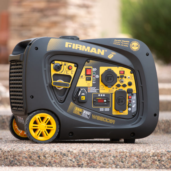 Firman Whisper Series W03083 Inverter Generator, 20 to 30 A, 120 VAC, Gasoline, 1.8 gal Tank, 10 hr Run Time