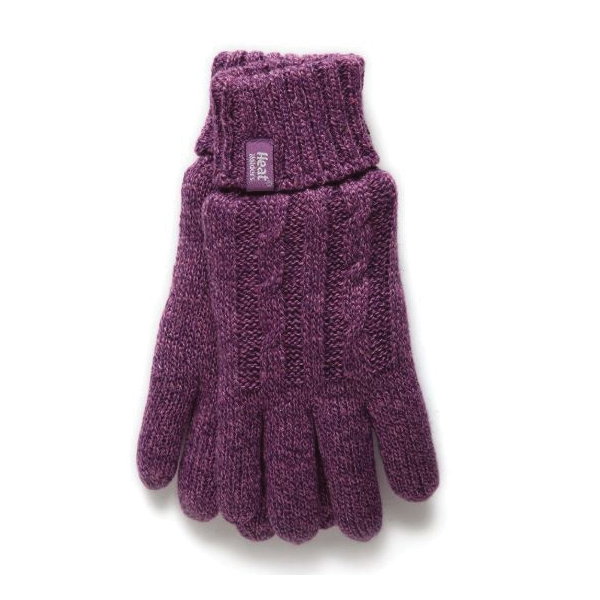 Grabber Warmers LHHG94PUR2 Women's Gloves, L, XL, 8.2 to 9.1 in L, Knit Wrist Cuff, Purple - 2