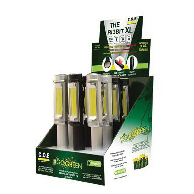 Gogreen Power TRAVERGO GG-113-RXLDISP Ribbit XL Pocket Flashlight Display, AA Battery, Alkaline Battery, LED Lamp - 2