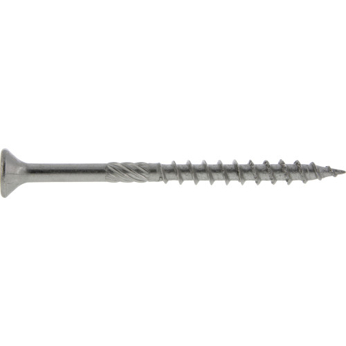 Power Pro 42644 Screw, #8 Thread, 1-1/2 in L, Coarse Thread, Flat Head, Star Drive, Standard Point, Stainless Steel - 3