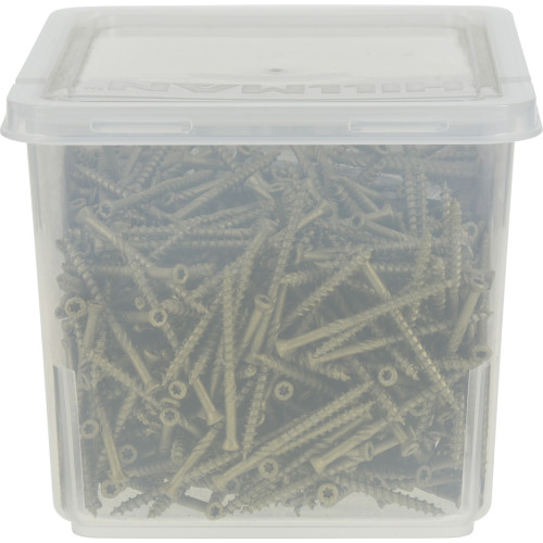 Trim Screw, Power Pro, Exterior, Star-Drive, Flat-Head, #8 x 2 in, 5 lb - 3