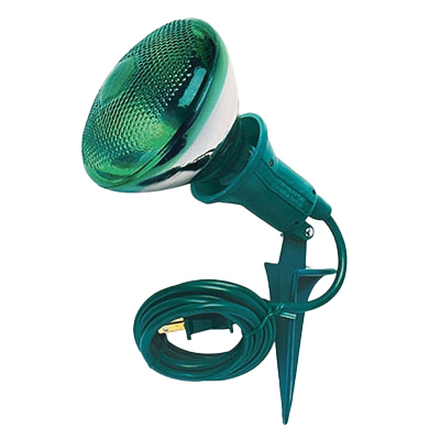 Master Electrician 05706ME Standard Flood Light Bulb Holder, 120 V, 150 W, Plastic Housing Material, Green