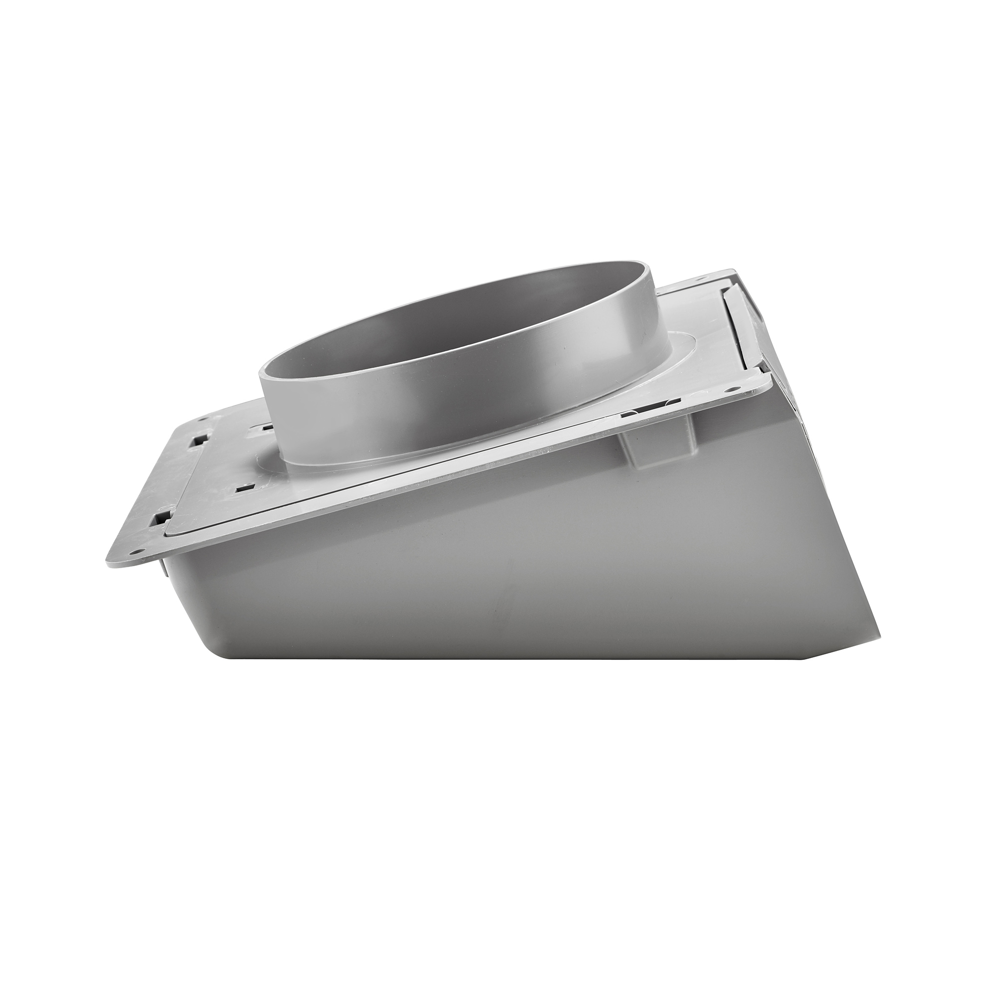 Lambro 351GR Wall Cap, 6 in Connection, Plastic, Gray