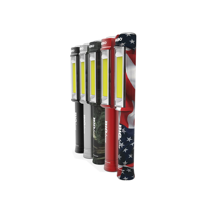 Nebo BIG Larry Series 6306 Work Light, 7.4375 in L x 1.125 in W Dimensions, Alkaline Battery, LED Lamp, 400 Lumens