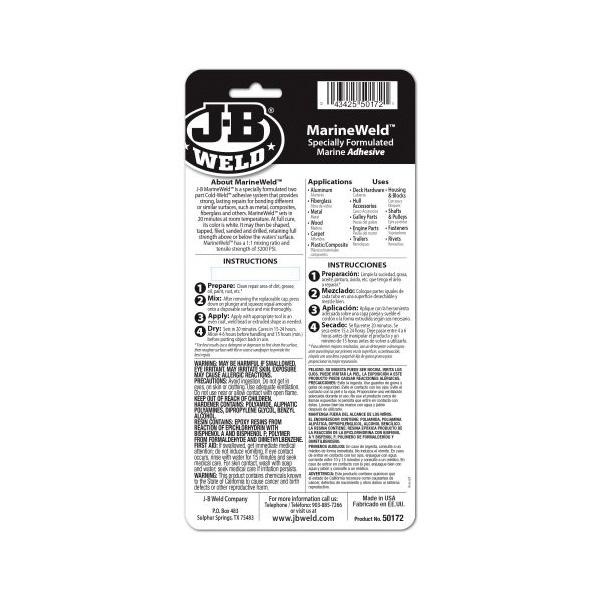 J-B Weld 50172 25 ml. MarineWeld Syringe