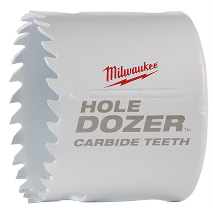 Hole Dozer 49-56-0724 Hole Saw, 2-1/4 in Dia, 1-3/4 in D Cutting, 4 TPI, Carbide Cutting Edge