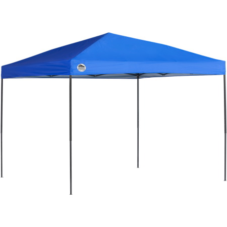 ShelterLogic 157379DS Pop Up Canopy, 10 ft L, 10 ft W, 9.1 ft H, Steel Frame, Polyester Canopy, Blue Canopy